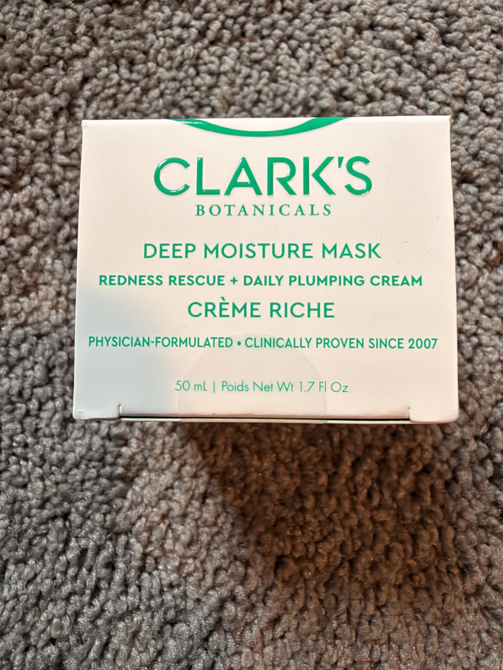 Clark’s Botanicals Deep Moisture Mask- sealed
